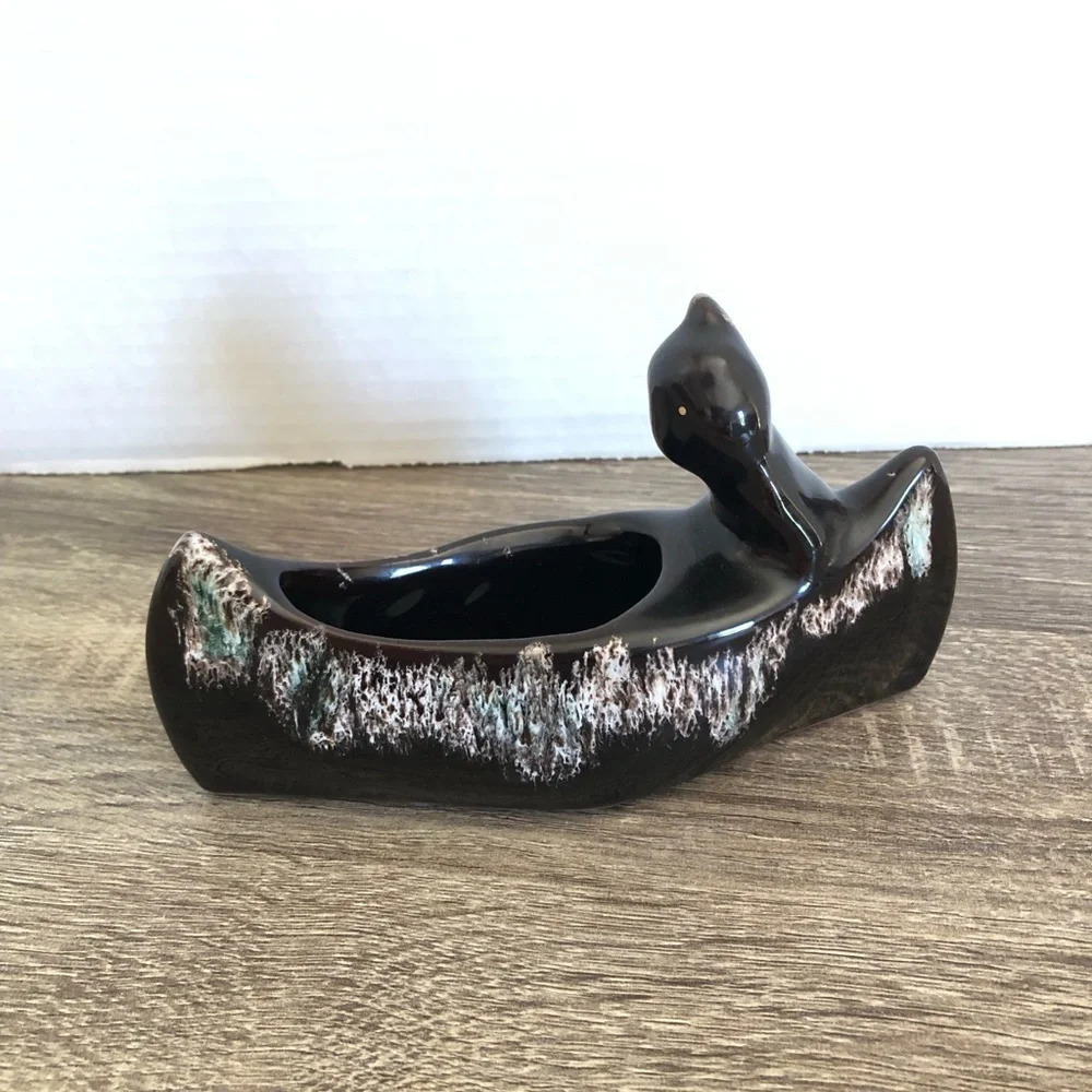 Vtg Drip  Glaze Pottery